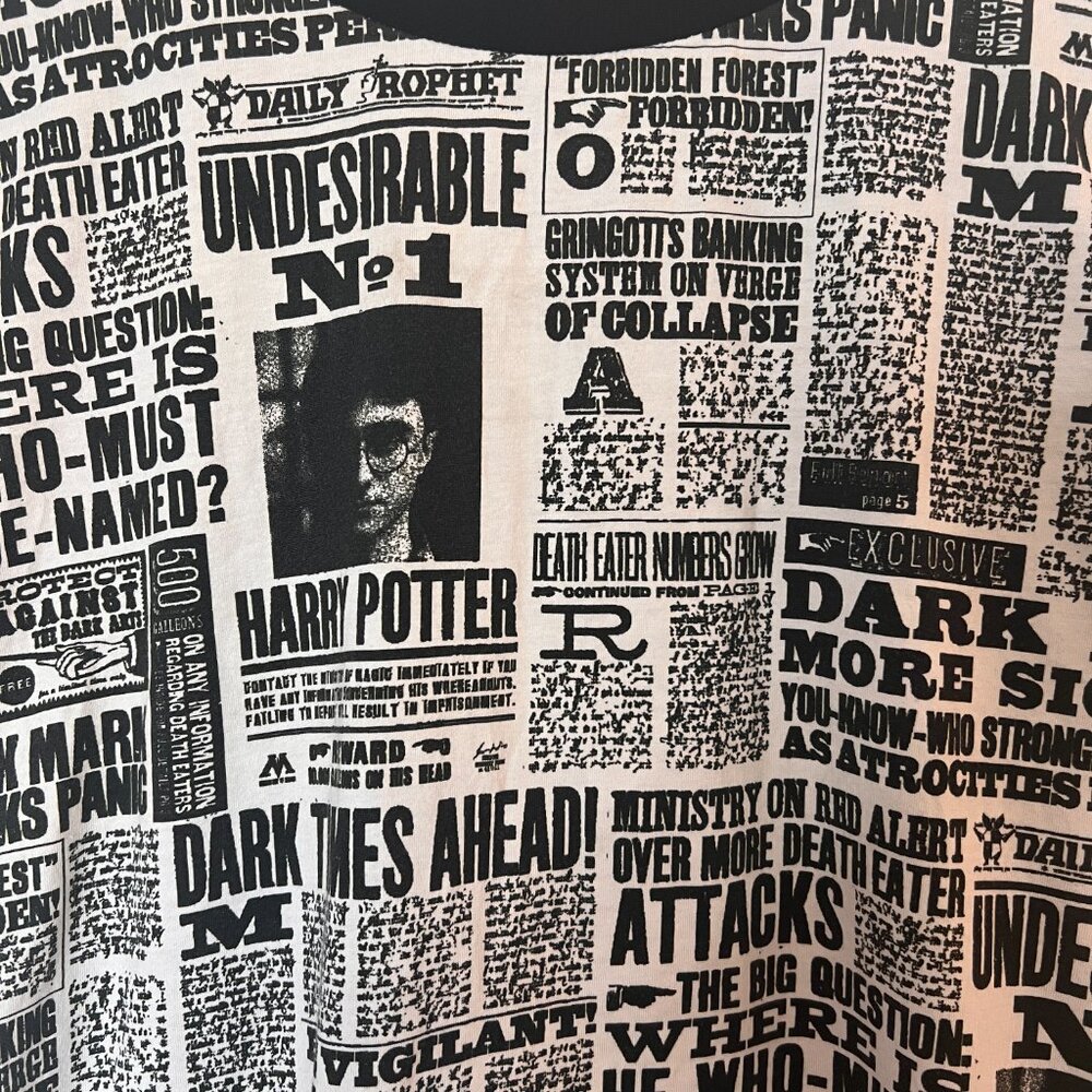 Cakeworthy Daily Prophet Newspaper All Over Print Short Sleeve Shirt